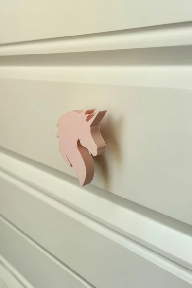 Pomerol Unicorn Dolap Kulpu - Çocuk Odası, Mutfak ve Banyo İçin Renkli ve Dayanıklı Mobilya Kulp S - 2