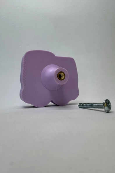 Pomerol Mor Kamyon Dolap Kulpu - Çocuk Odaları ve Modern Mutfaklar İçin Eğlenceli ve Dayanıklı Mobilya Kulpu - 5