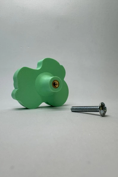 Pomerol Yeşil Motor Dolap Kulpu - Çocuk Odaları, Mutfak ve Banyo Dolapları İçin Dayanıklı ve Şık Kulp - 5