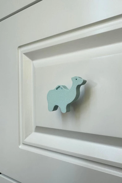 Pomerol Mavi Deve Dolap Kulpu - Çocuk Odası, Mutfak ve Banyo İçin Eğlenceli ve Dayanıklı Mobilya Kulp,KulpD