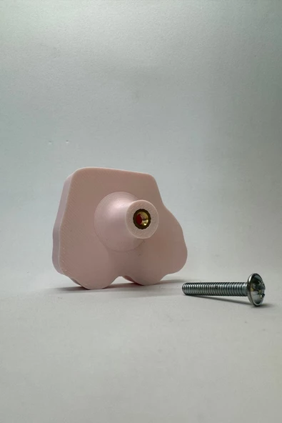 Pomerol Pembe Araba Dolap Kulpu - Çocuk, Mutfak ve Banyo Dolapları İçin Modern ve Şık Tasarım - 5