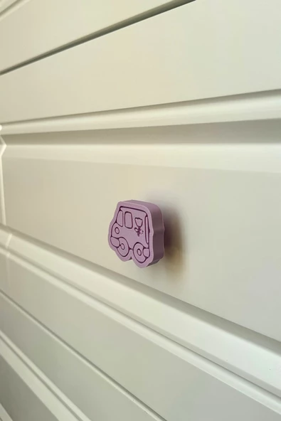 Pomerol Mor Araba Dolap Kulpu - Çocuk Odalarınıza, Mutfak ve Banyo Dolaplarınıza Mobilya Kulpu,Kulpu Ç - 2