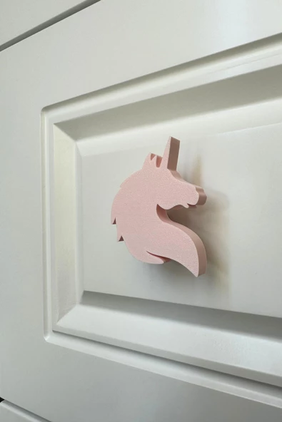 Pomerol Unicorn Dolap Kulpu - Çocuk Odası, Mutfak ve Banyo İçin Renkli ve Dayanıklı Mobilya Kulp S