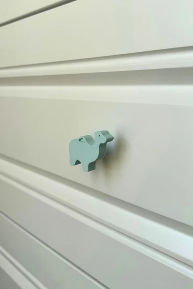 Pomerol Mavi Deve Dolap Kulpu - Çocuk Odası, Mutfak ve Banyo İçin Eğlenceli ve Dayanıklı Mobilya Kulp,KulpD - 2