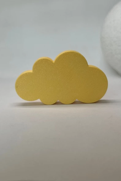 Pomerol Sarı Bulut Dolap Kulpu - Çocuk Odası, Mutfak ve Banyo İçin Canlı ve Dayanıklı Mobilya Kulp - 3