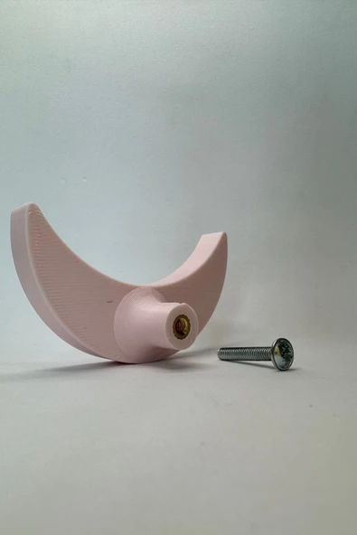 Pomerol Pembe Ay Dolap Kulpu - Çocuk Odası, Mutfak Ve Banyo Için Şık , Dekoratif Ve Dayanıklı Mobilya Kulp - Resim 5