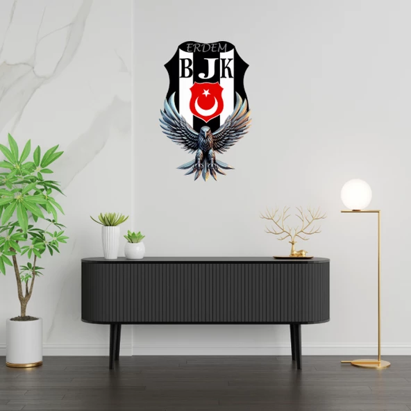 Beşiktaş İsimli Tablo Pvc 1mm 26x40 cm