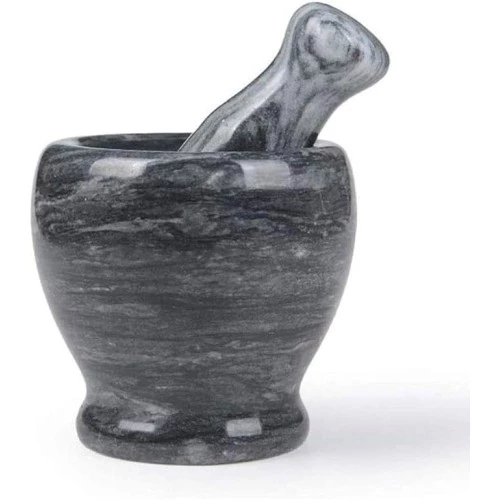 Doğal Cilalı Mermer Havan - Resim 4