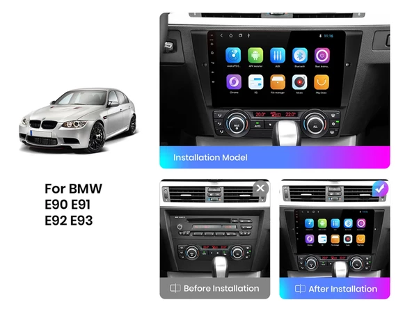BMW 3 Serisi E90 91 92 93 Multimedya 2 GB RAM 32 GB Hafıza 4 Çekirdek Navibox - 11
