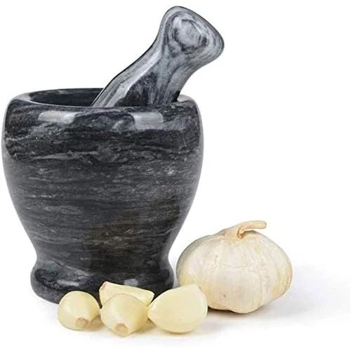 Doğal Cilalı Mermer Havan - Resim 3