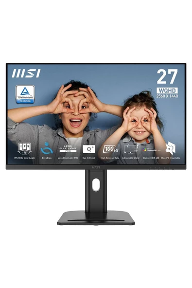 MSI Pro MP273QP E2 27 inç 100Hz 1ms 2K WQHD Adaptive Sync IPS Pivot Monitör