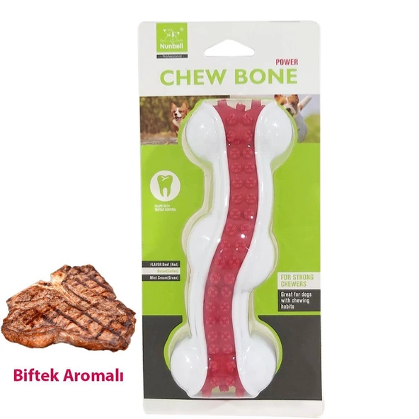 NUNBELL KÖPEK OYUNCAGI DOLGULU KEMİK S - 3