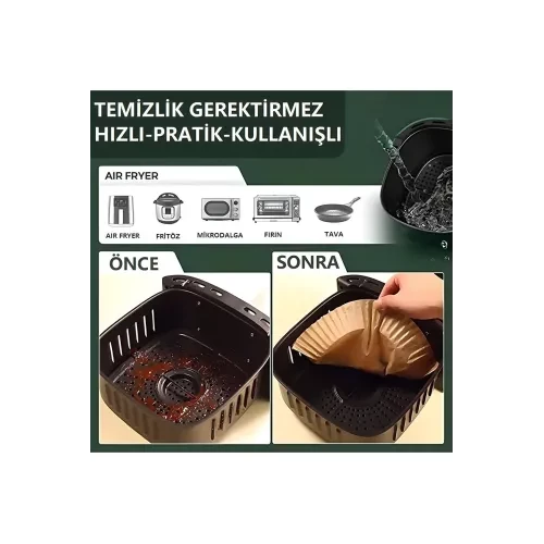 Fritöz Pişirme Kağıdı 50 Adet ürün görseli 1