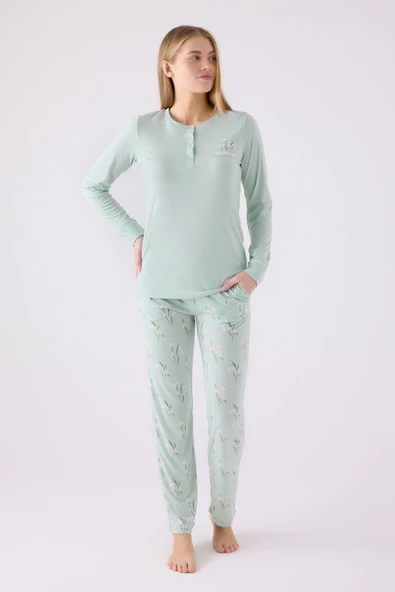 Arnetta 3063 Kadın Uzun Kol Pijama Takım
