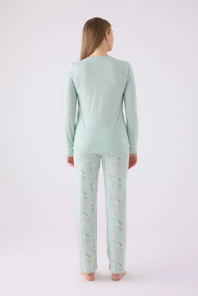Arnetta 3063 Kadın Uzun Kol Pijama Takım - 3