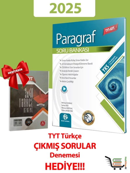 2025 Model Paragraf Soru Bankası Çıkmış Sorular Denemesi HEDİYELİ! - 2