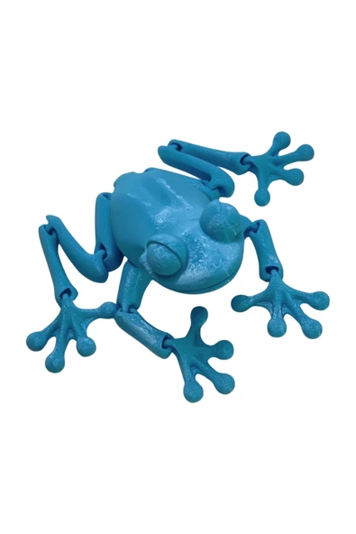 3d Hareketli Kurbağa Figürlü Oyuncak - Mavi - Resim 6