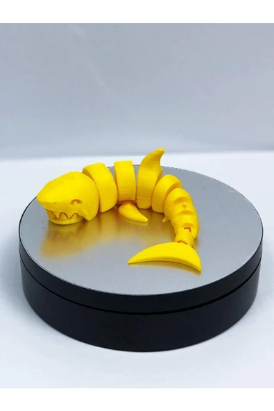3d Hareketli Köpek Balığı Figürlü Oyuncak - Sarı - Resim 2