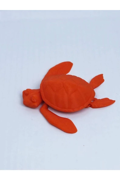 3d Hareketli Kaplumbağa Figürlü Oyuncak - Turuncu - Resim 2