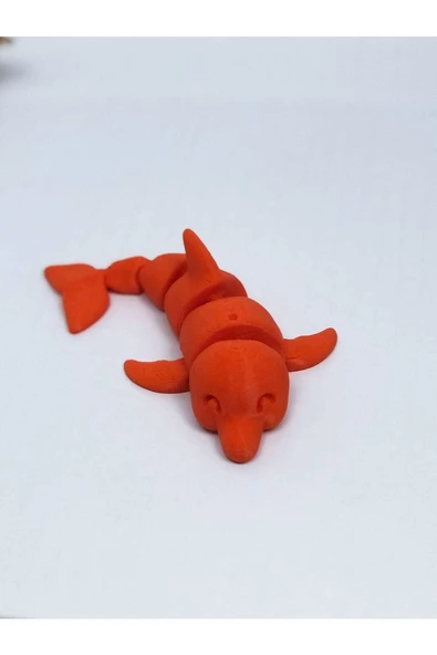3d Hareketli Yunus Figürlü Oyuncak - Turuncu - Resim 3