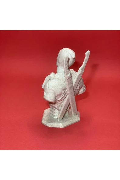3D Deadpool Büst - Figür - 10cm / Mermer Görünümlü - 4