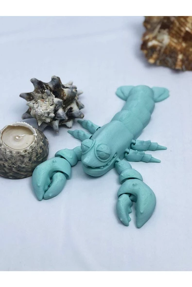 3d Hareketli Istakoz Figürlü Oyuncak - Turkuaz - Resim 5