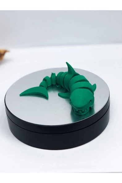 3d Hareketli Köpek Balığı Figürlü Oyuncak - Yeşil - Resim 5