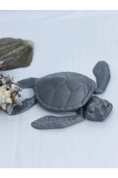 3d Hareketli Kaplumbağa Figürlü Oyuncak - Gri - Resim 7