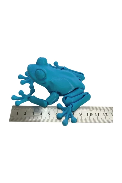 3d Hareketli Kurbağa Figürlü Oyuncak - Mavi - Resim 8