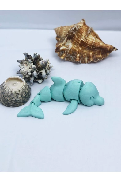 3d Hareketli Yunus Figürlü Oyuncak - Turkuaz - Resim 2