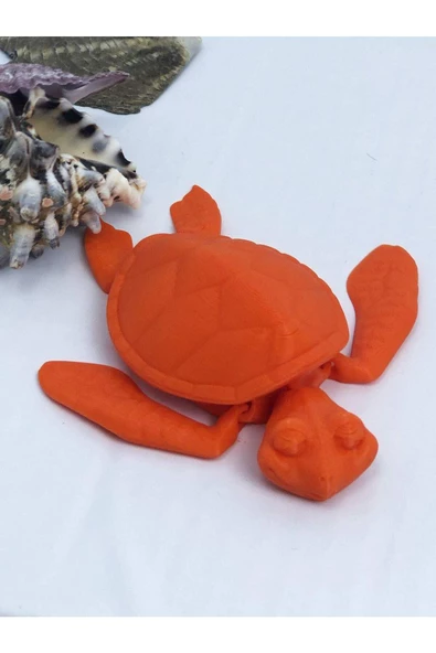 3d Hareketli Kaplumbağa Figürlü Oyuncak - Turuncu ürün görseli 1