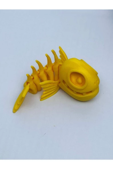 3d Hareketli Balık Figürlü Oyuncak - Sarı - Resim 5