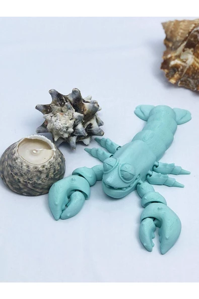 3d Hareketli Istakoz Figürlü Oyuncak - Turkuaz - Resim 7