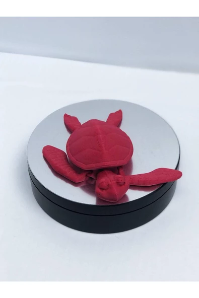 3d Hareketli Kaplumbağa Figürlü Oyuncak - Kırmızı - Resim 2