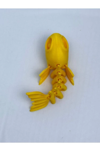 3d Hareketli Balık Figürlü Oyuncak - Sarı - Resim 6