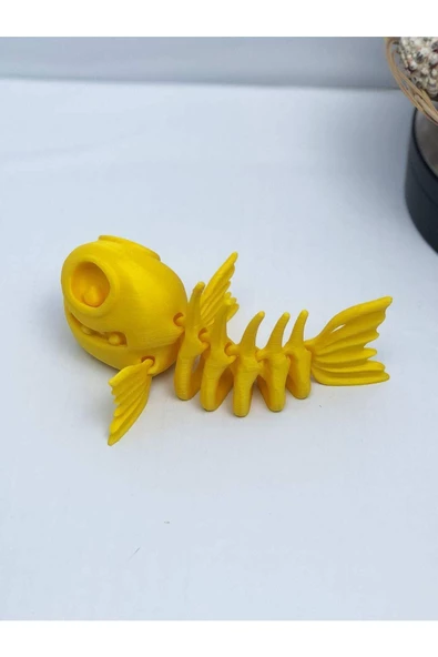 3d Hareketli Balık Figürlü Oyuncak - Sarı - Resim 3