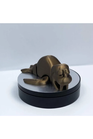 3d Hareketli Deniz Aygırı / Mors Figürlü Oyuncak - Altın Kahve - 4