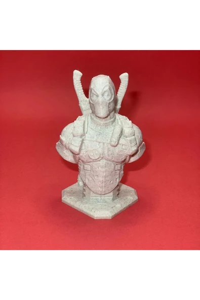 3D Deadpool Büst - Figür - 10cm / Mermer Görünümlü