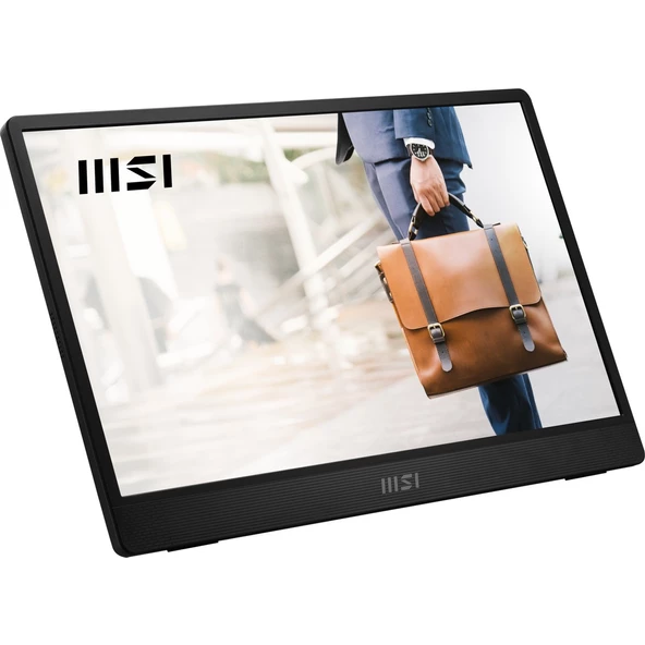 MSI 15.6" Pro MP161 E2U 1920X1080 (Fhd) 16:9 Flat IPS 60HZ 4ms Adaptıve-Sync Portatıf Monıtor