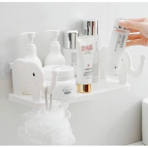 Fil Desenli Yapışkanlı Çok Amaçlı Raf - Resim 5