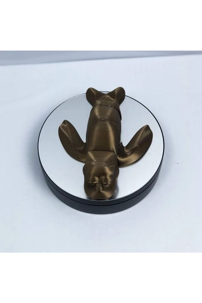 3d Hareketli Deniz Aygırı / Mors Figürlü Oyuncak - Altın Kahve - 5