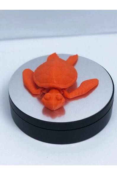 3d Hareketli Kaplumbağa Figürlü Oyuncak - Turuncu - Resim 3