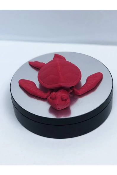 3d Hareketli Kaplumbağa Figürlü Oyuncak - Kırmızı - Resim 4