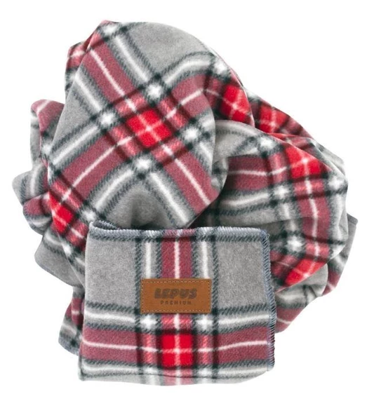 Lepus Kedi Köpek Battaniyesi Kırmızı