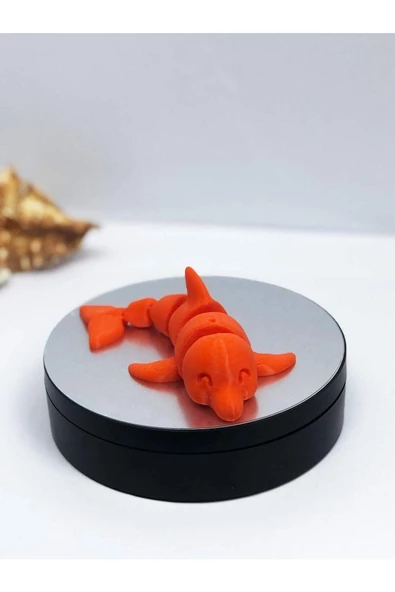 3d Hareketli Yunus Figürlü Oyuncak - Turuncu - Resim 5