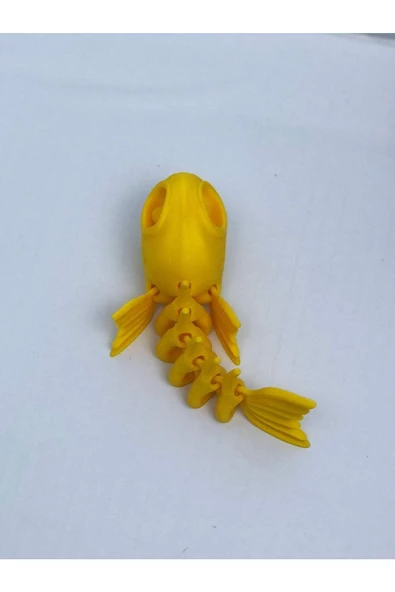 3d Hareketli Balık Figürlü Oyuncak - Sarı - Resim 4