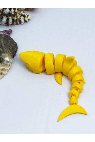 3d Hareketli Köpek Balığı Figürlü Oyuncak - Sarı ürün görseli 1