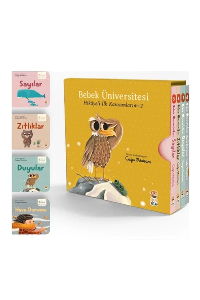 Bebek Üniversitesi 2. Set 4 Kitap - Hikayeli Ilk Kavramlarım