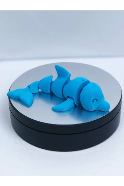 3d Hareketli Yunus Figürlü Oyuncak - Mavi - 7