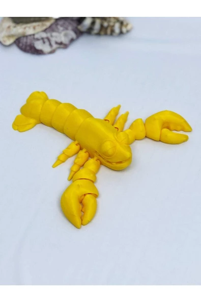 3d Hareketli Istakoz Figürlü Oyuncak - Sarı - Resim 5